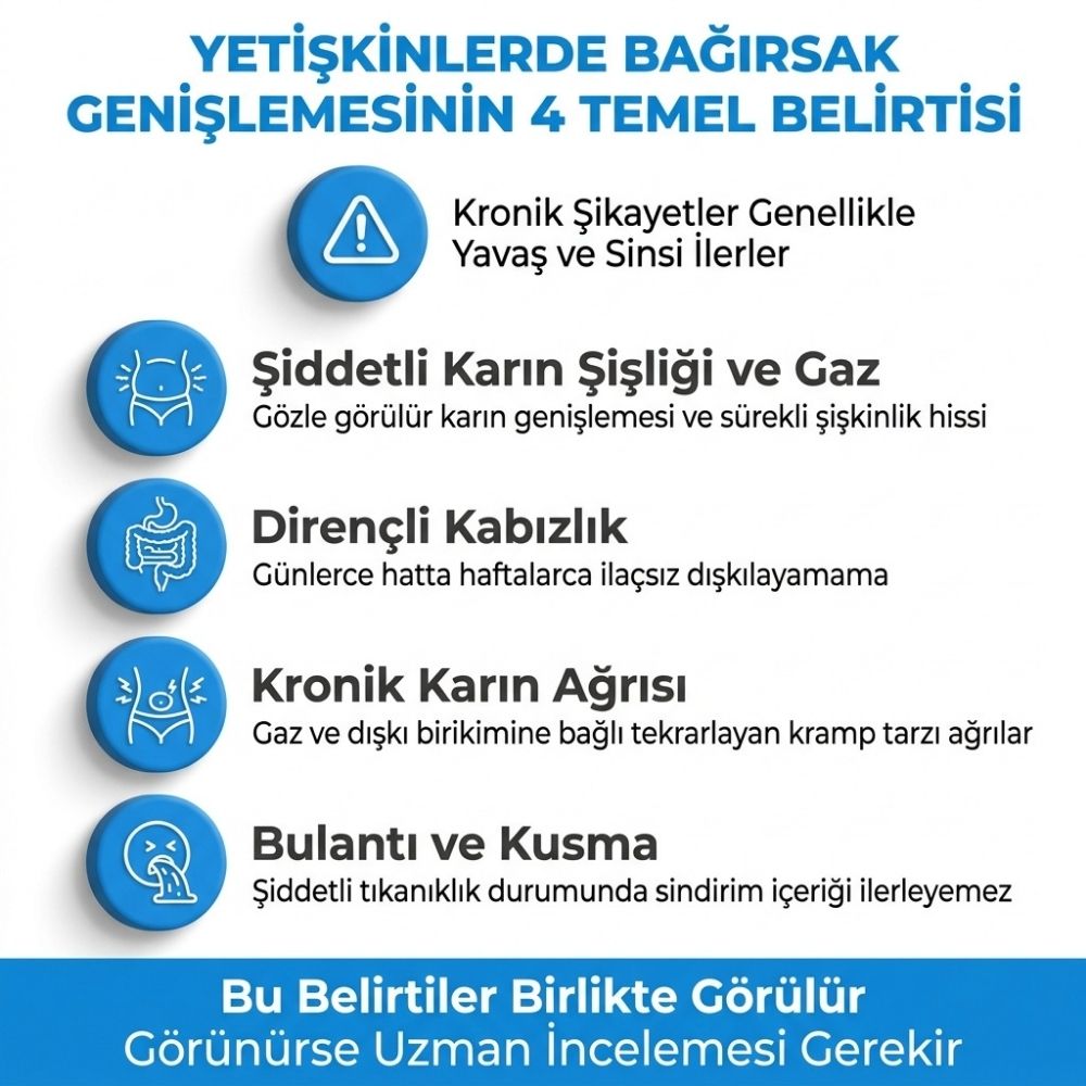 yetiÅkinlerde baÄÄ±rsak geniÅlemesi tedavisi