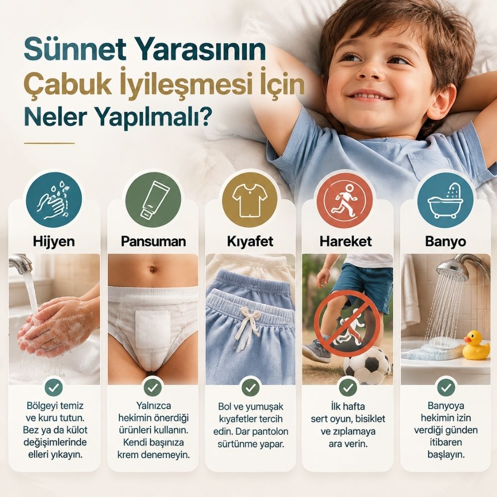 Bebeklerde sÃ¼nnet kaÃ§ gÃ¼nde iyileÅir