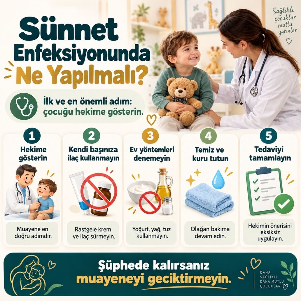 SÃ¼nnet sonrasÄ± enfeksiyon gÃ¶rÃ¼nÃ¼mÃ¼