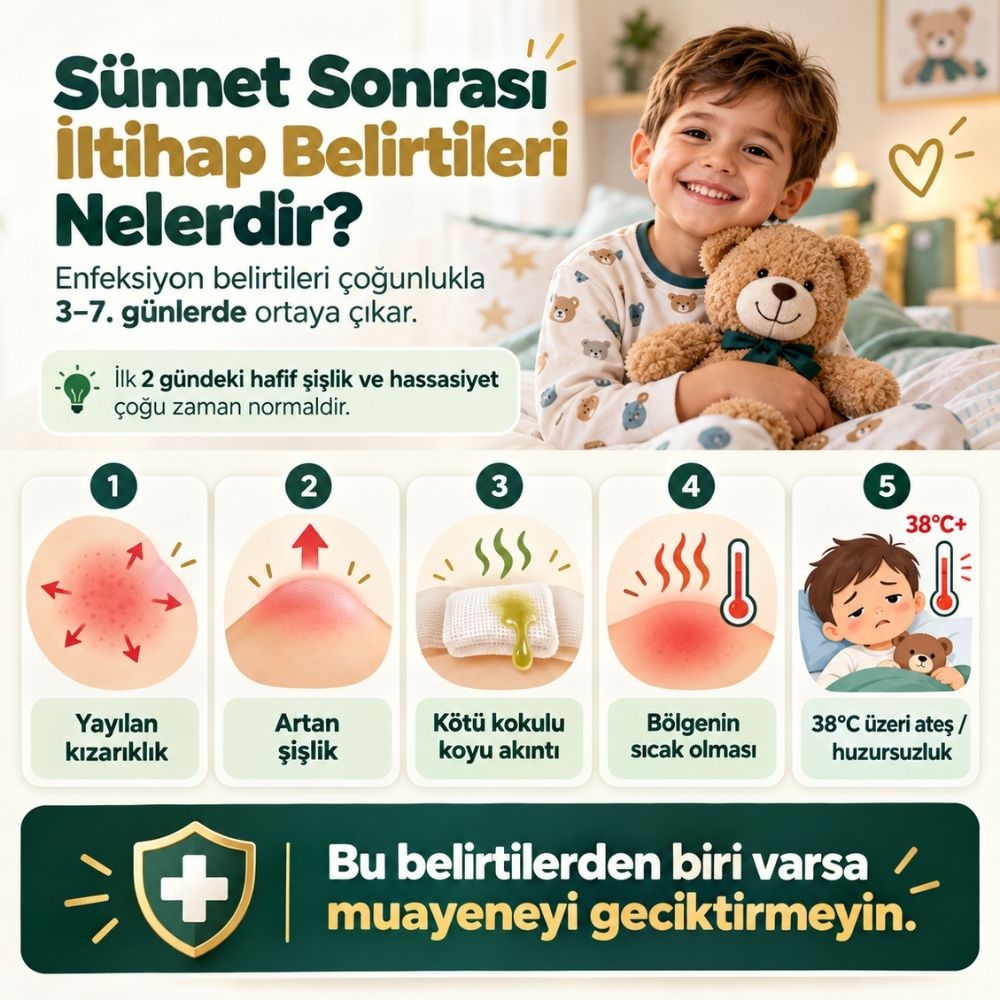 SÃ¼nnet sonrasÄ± iltihap belirtileri